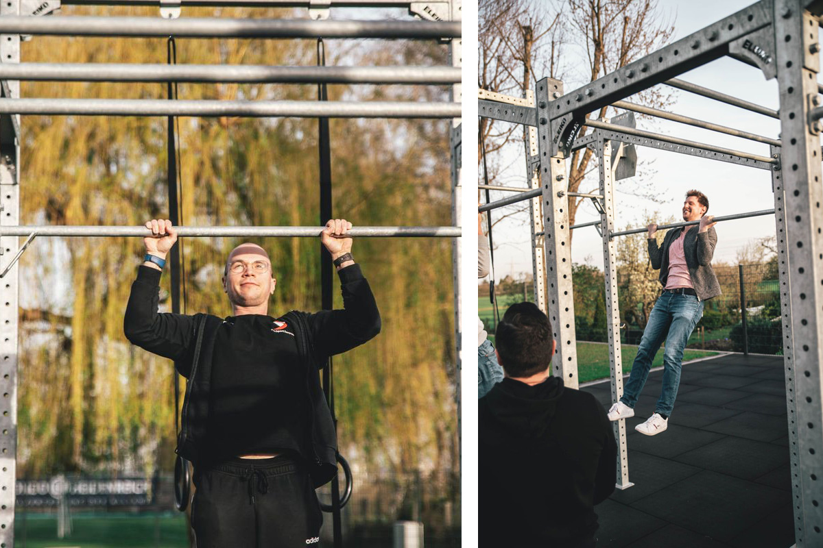 Fitness Outdoor Park in Kornwestheim - FUN Pull Up Challenge -Spenden für die Ukraine - Auch unsere Mitarbeiter machen mit