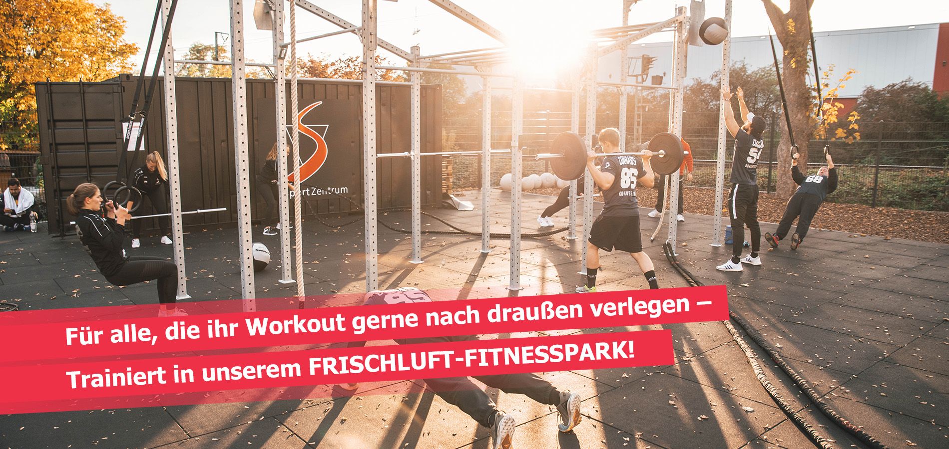Der größte Outdoor Fitness Park in Kornwestheim und Umgebung - im FunSport Zentrum - Cougars Kornwestheim trainieren auch hier