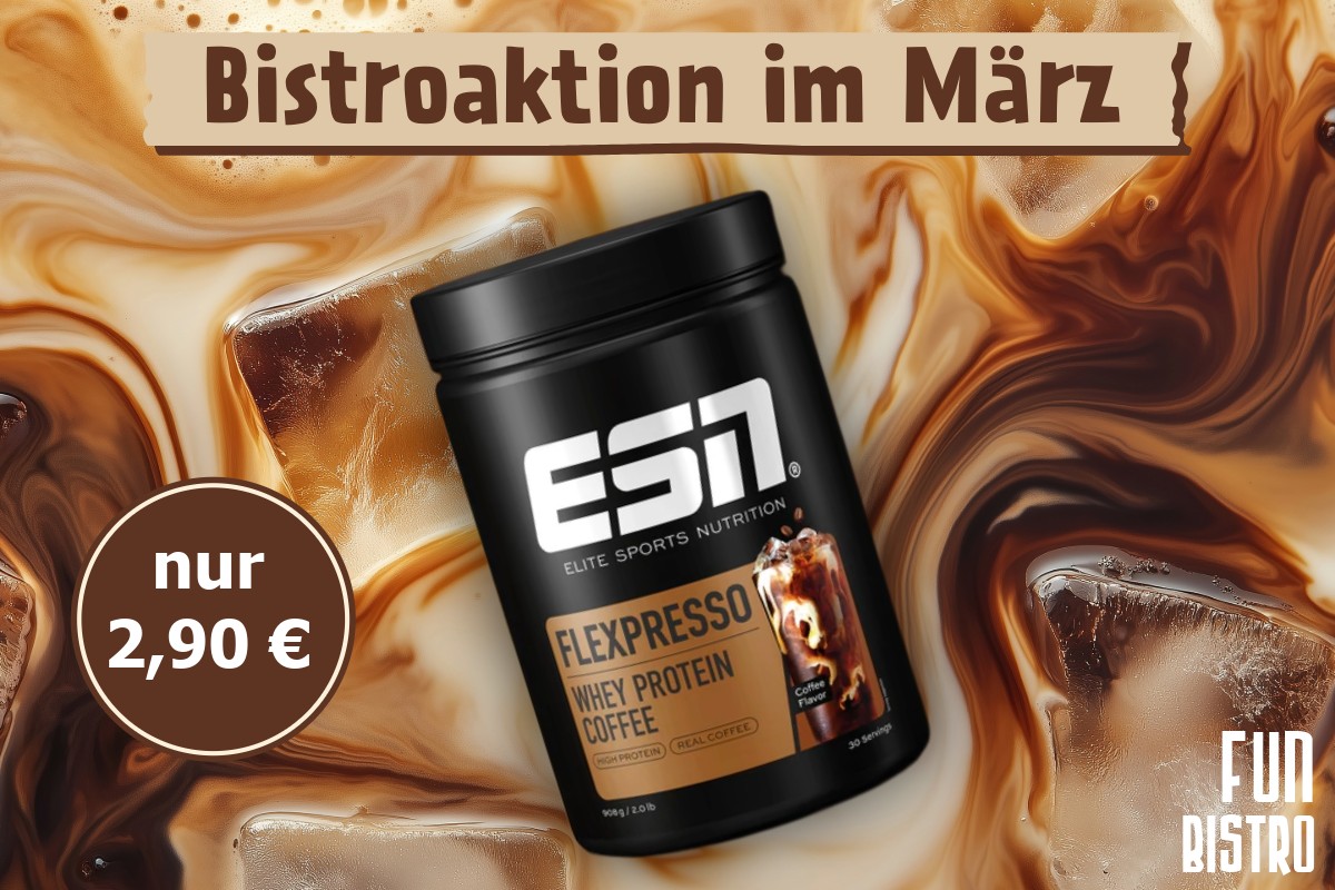 Bistroaktion im März – Kaffee oder Protein-Shake