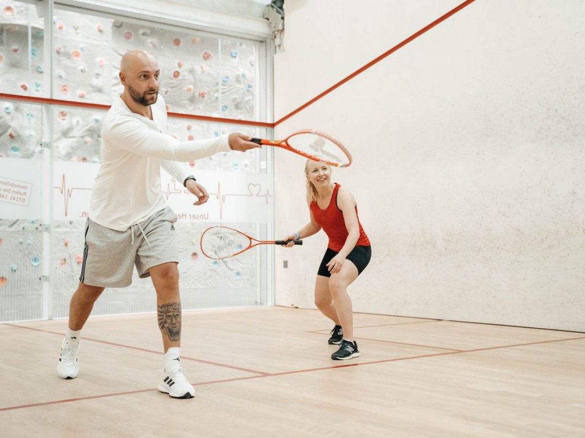Squash in Kornwestheim, Ludwigsburg, Stuttgart - Spieler im Match 2
