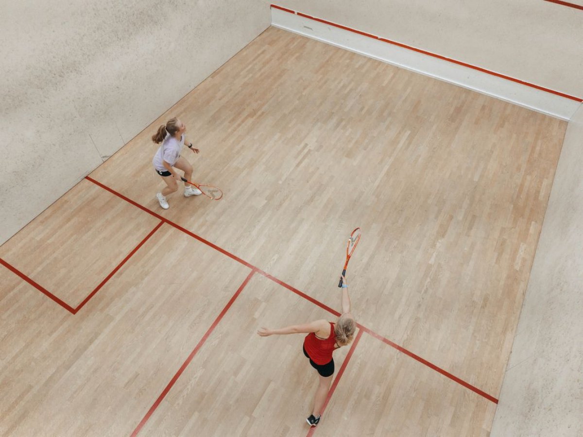 Squash in Kornwestheim, Ludwigsburg, Stuttgart - Vogelperspektive des Courts