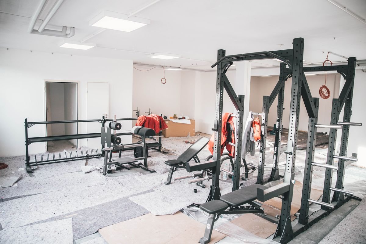 Gerätepark im Aufbau 